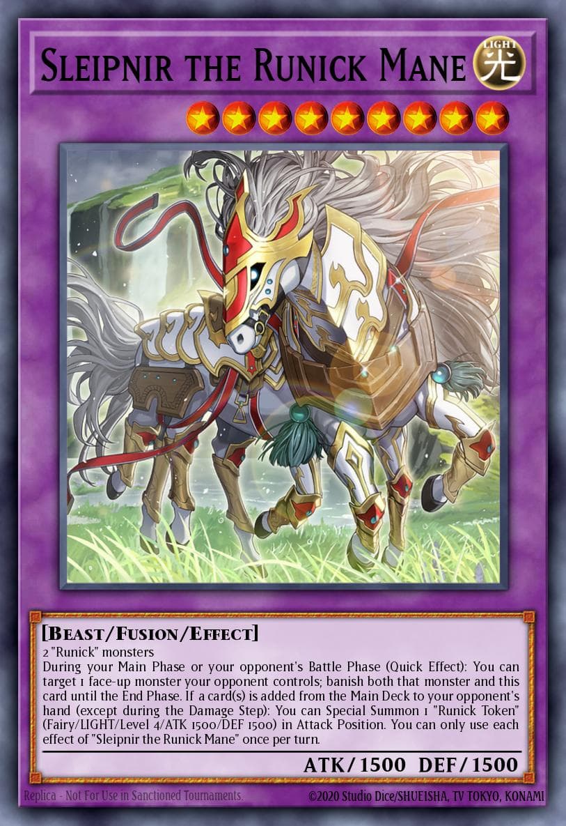 Sleipnir the Runick Mane Duelist Nexus card