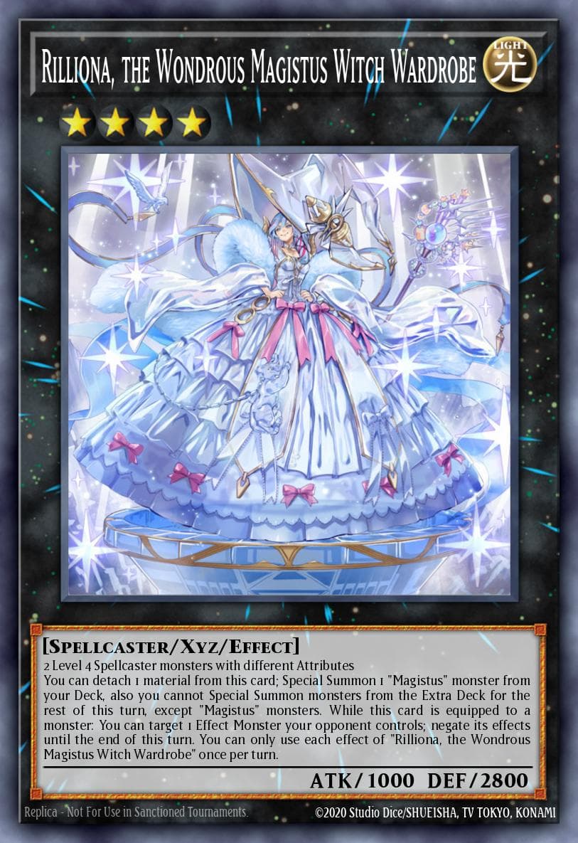 Rilliona, the Wondrous Magistus Witch Wardrobe 2022 Tin of the Pharaoh's Gods card