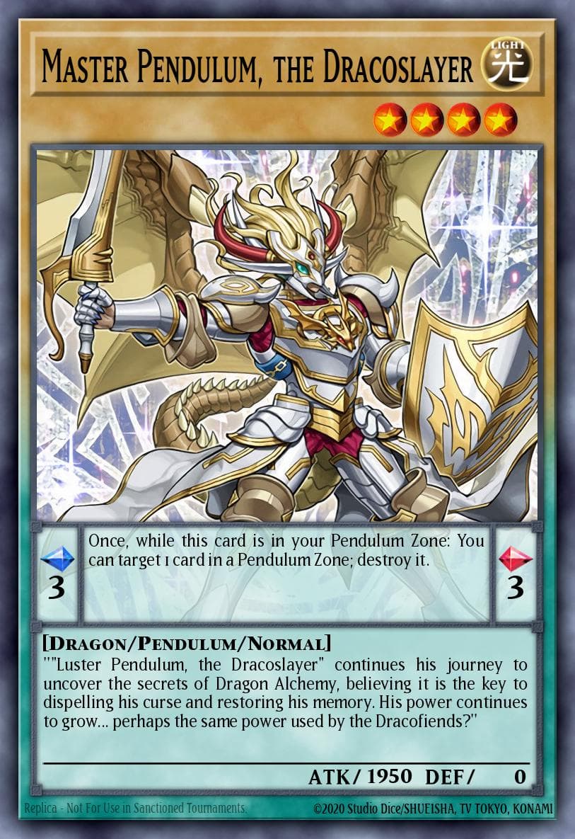 Master Pendulum, the Dracoslayer Breakers of Shadow: Special Edition card