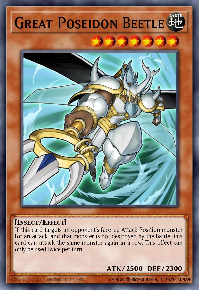 Great Poseidon Beetle Premium Collection Tin card