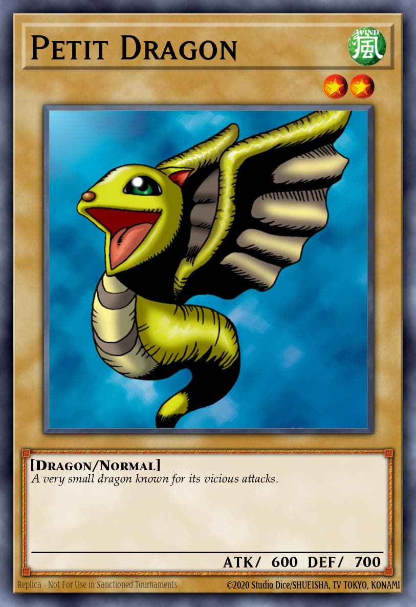 Petit Dragon Legend of Blue Eyes White Dragon card