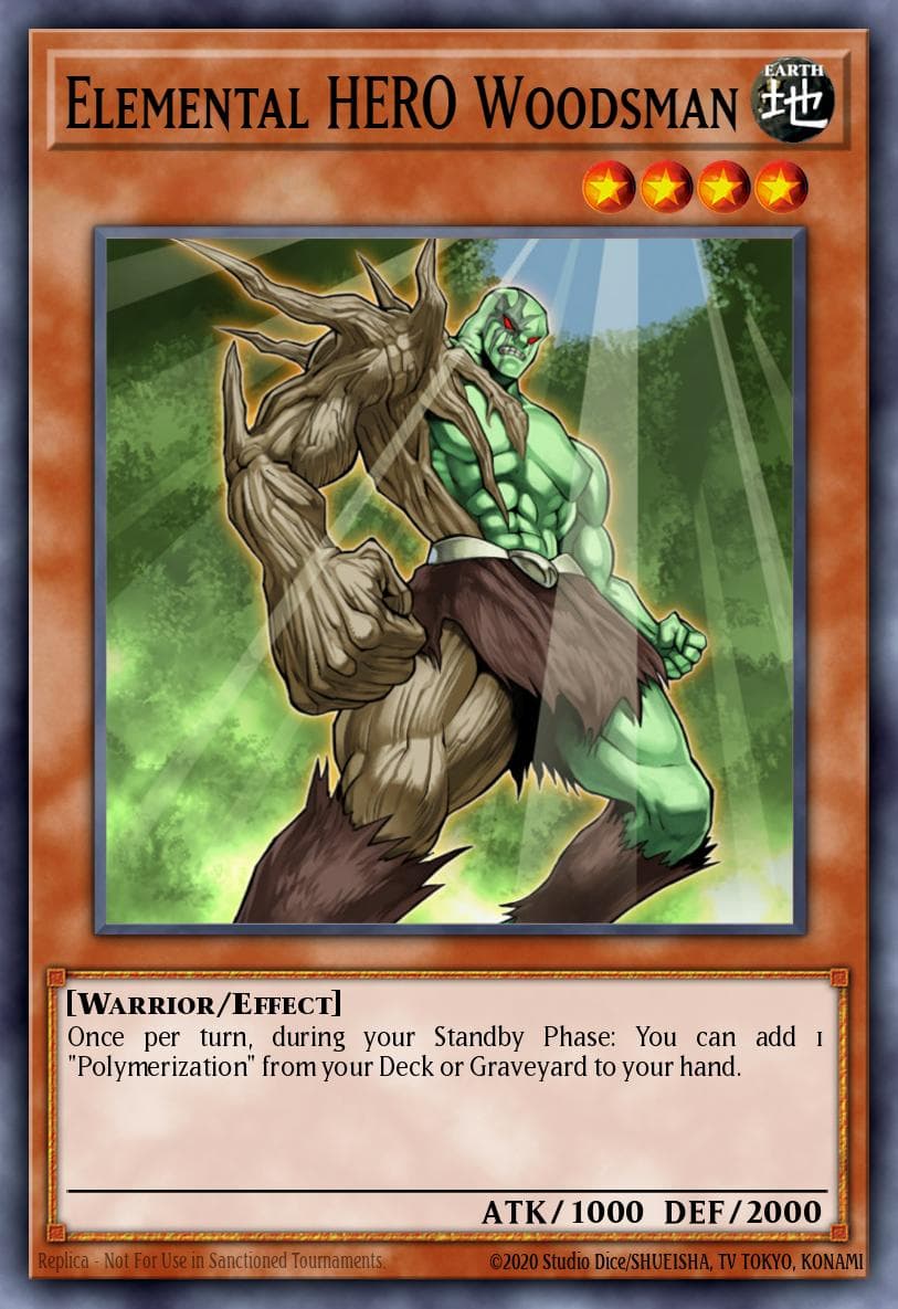 Elemental HERO Woodsman HERO Strike Structure Deck card