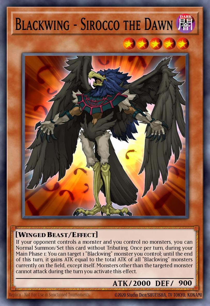 Blackwing - Sirocco the Dawn Battles of Legend: Crystal Revenge card