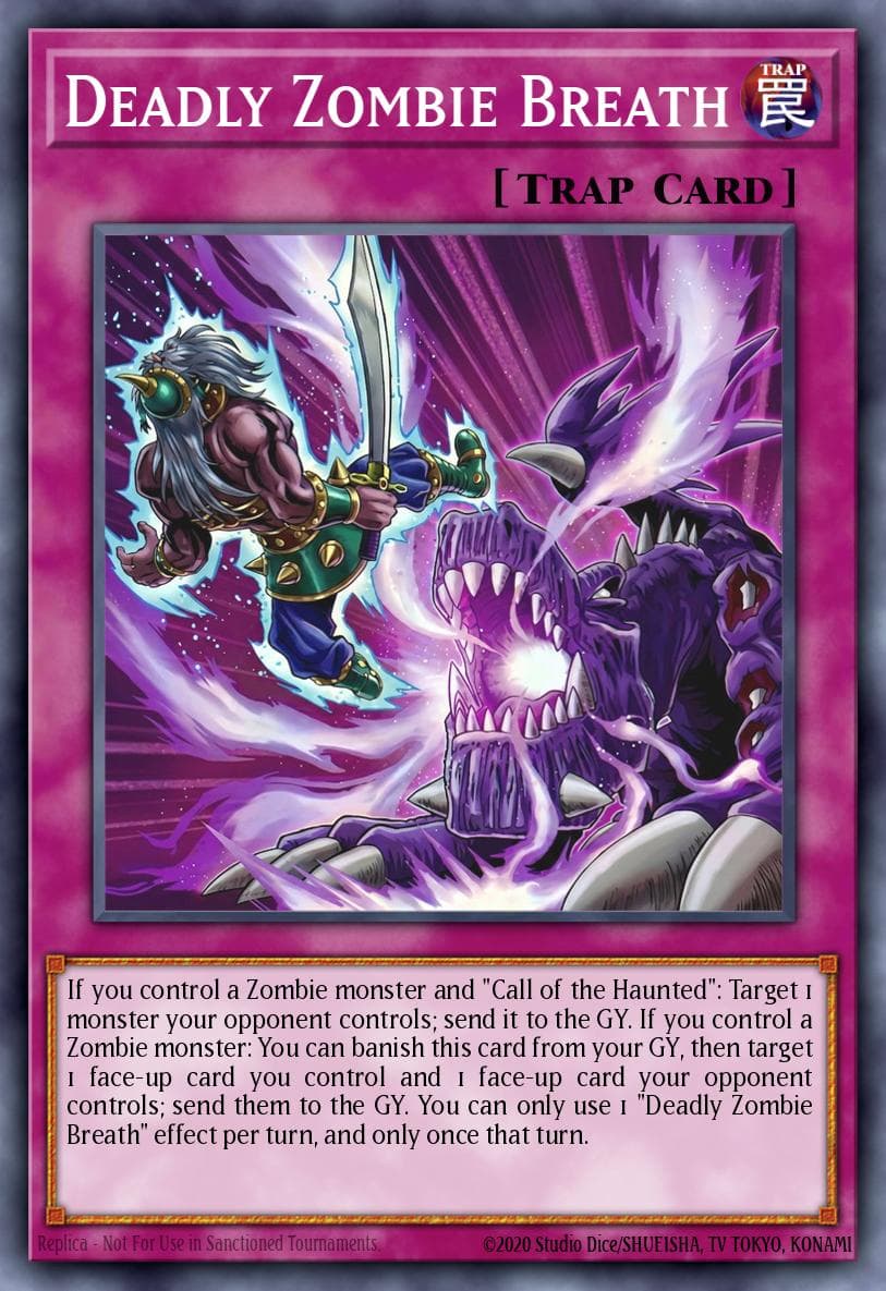 Deadly Zombie Breath Maze of Muertos card