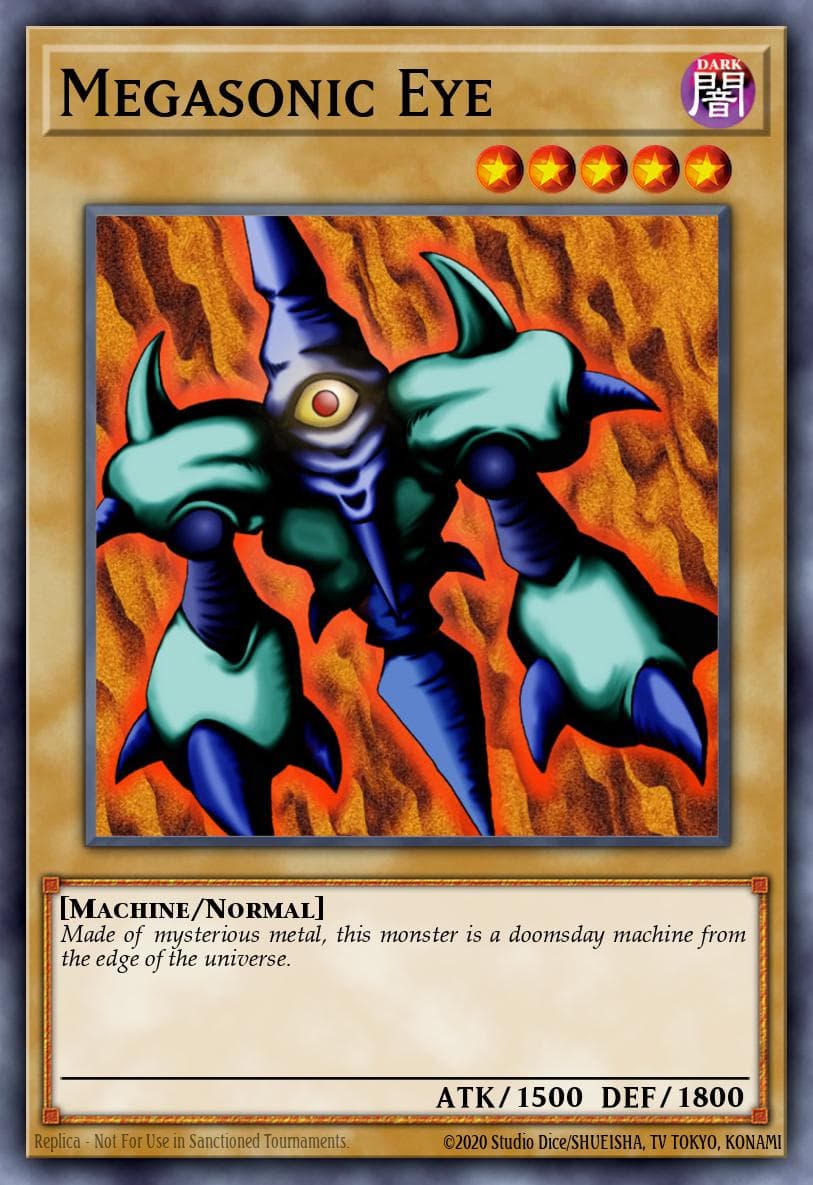 Megasonic Eye McDonald's Promotional Cards card