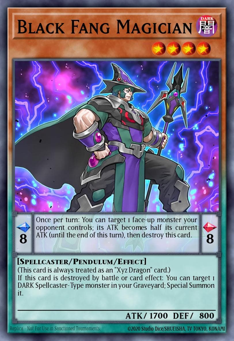 Black Fang Magician Pendulum Evolution card
