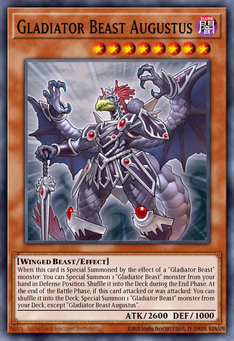 Gladiator Beast Augustus 2015 Mega-Tin Mega Pack card