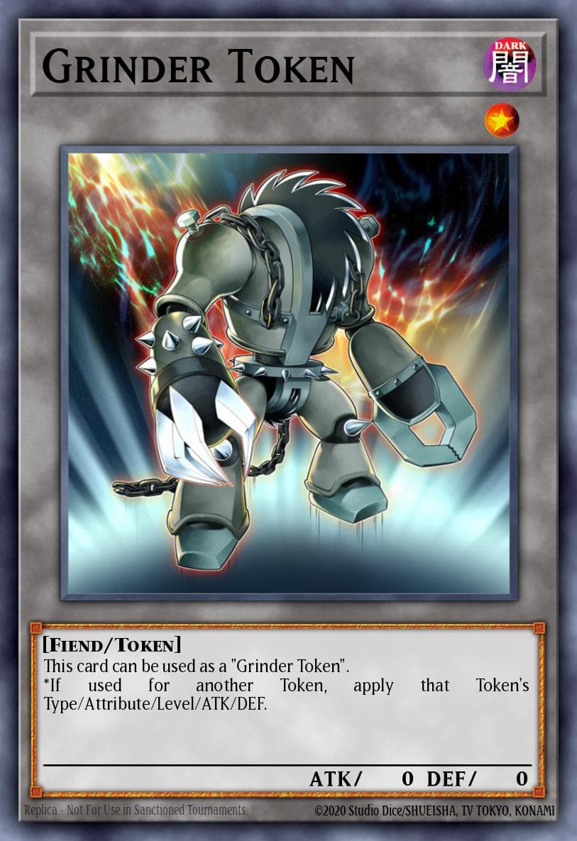 Grinder Token 游戏王 card