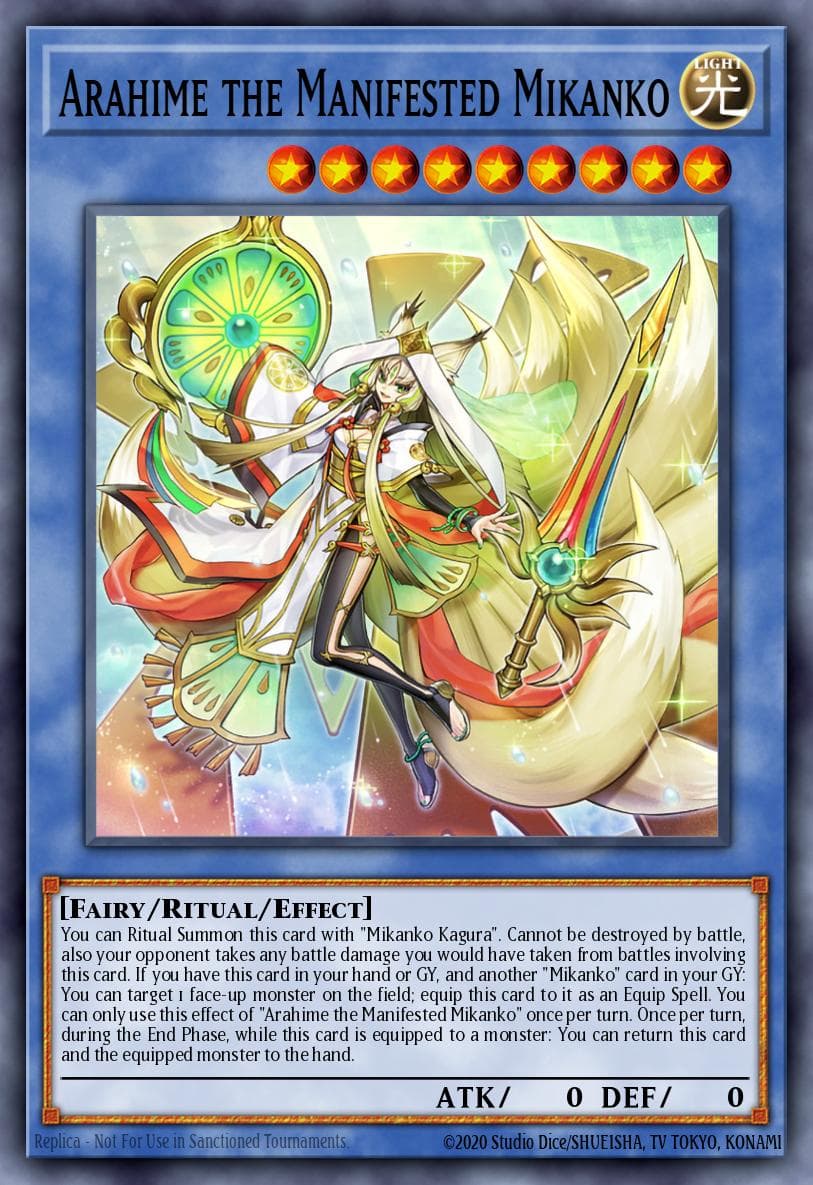 Arahime the Manifested Mikanko Duelist Nexus card