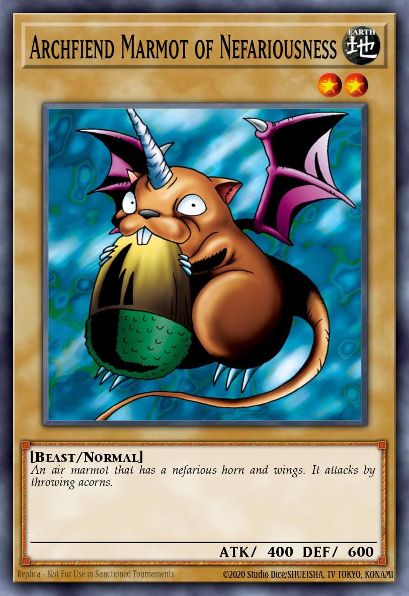 Archfiend Marmot of Nefariousness Tournament Pack 6 card