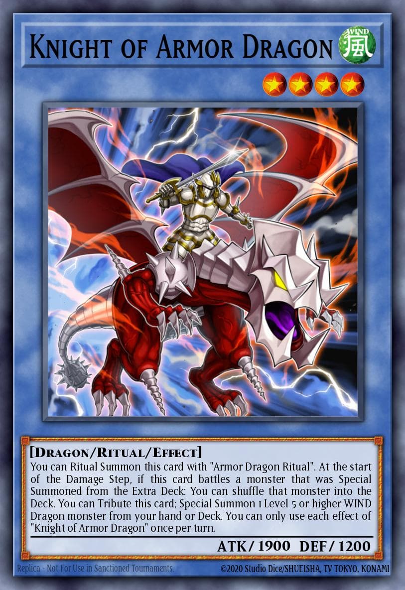 Knight of Armor Dragon Blazing Vortex Premiere! promotional card card