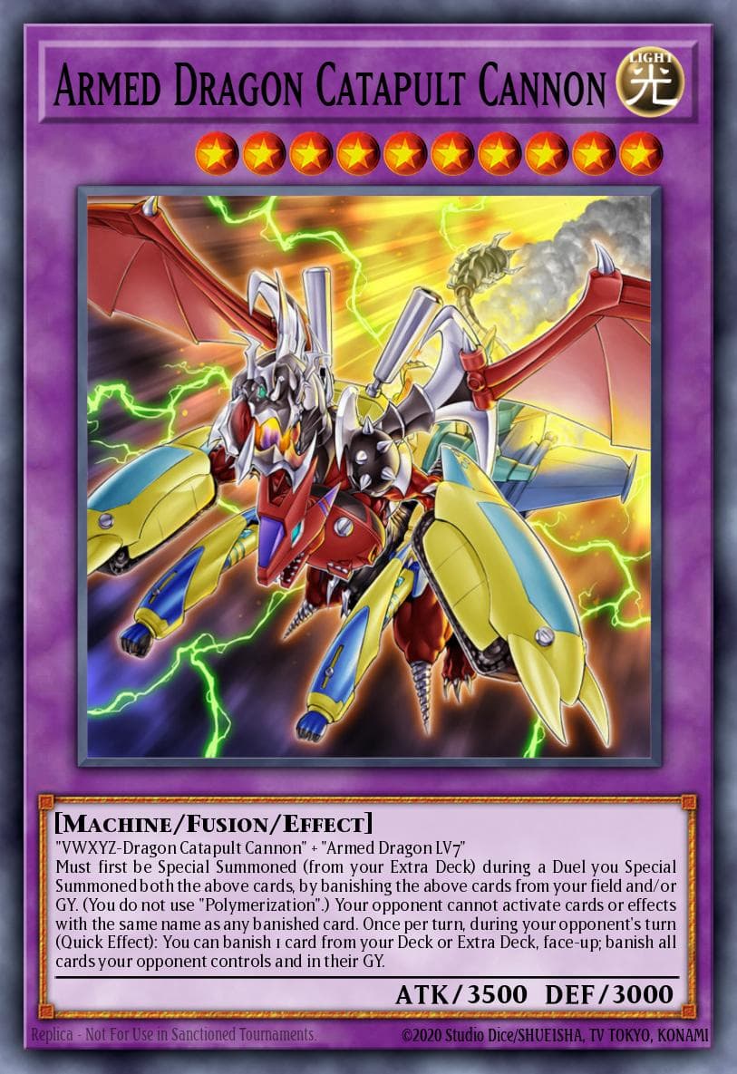 Armed Dragon Catapult Cannon Legendary Duelists: Ancient Millennium card