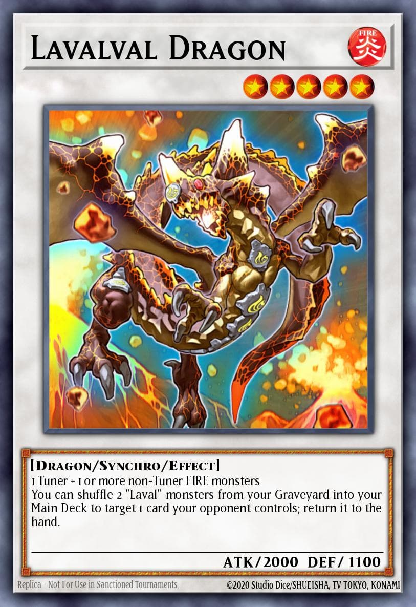 Lavalval Dragon Ghosts From the Past card
