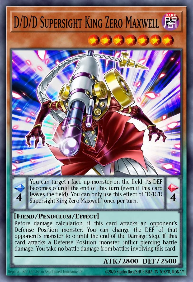 D/D/D Supersight King Zero Maxwell 2022 Tin of the Pharaoh's Gods card