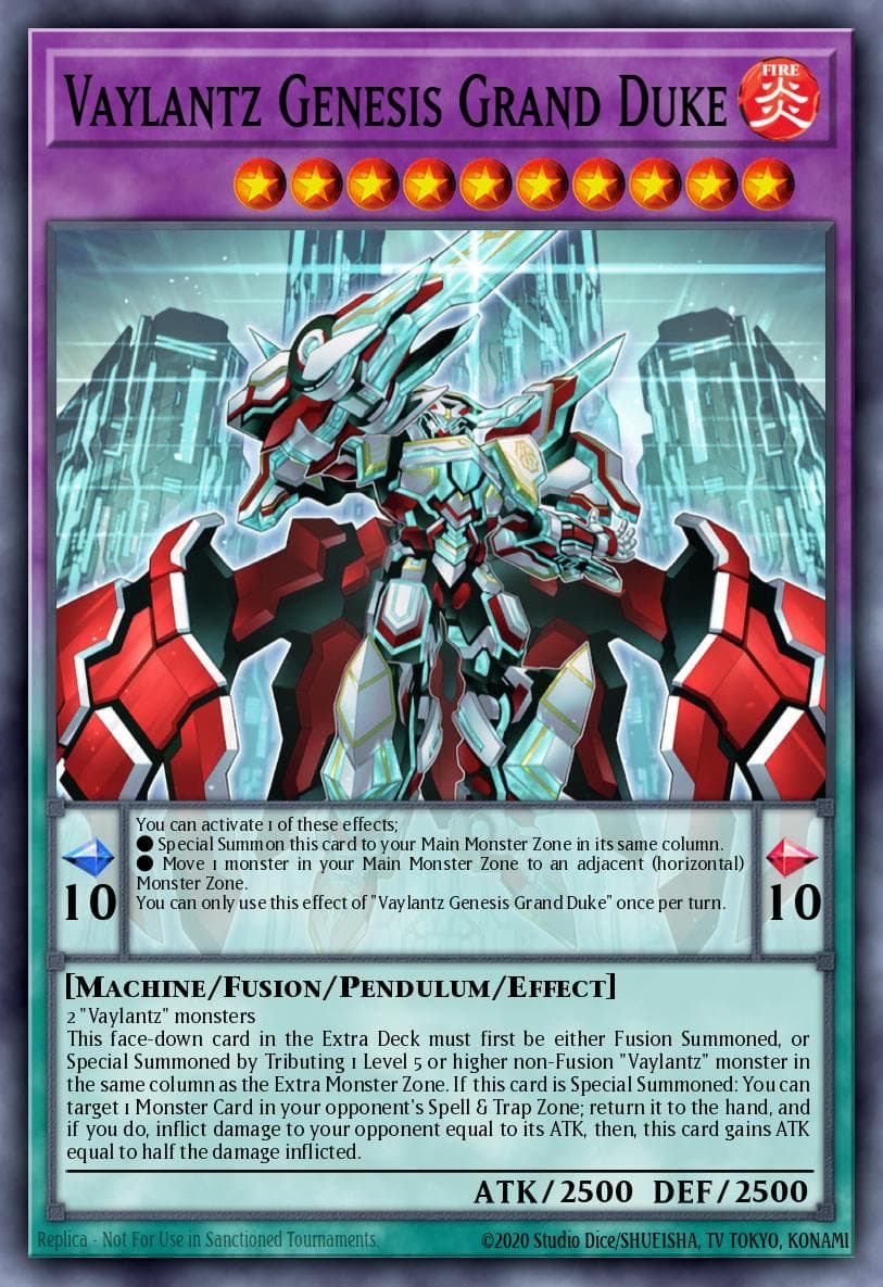Vaylantz Genesis Grand Duke Tactical Masters card