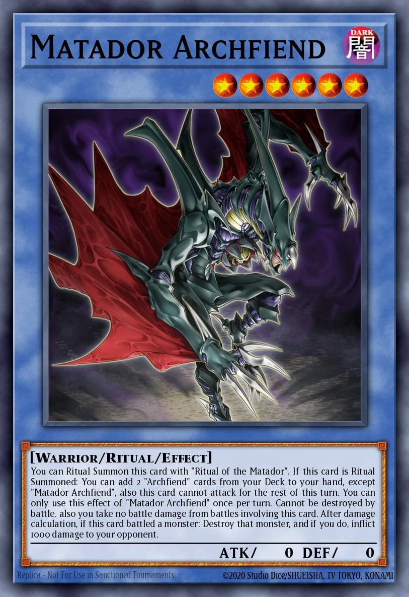 Matador Archfiend Maze of Muertos card