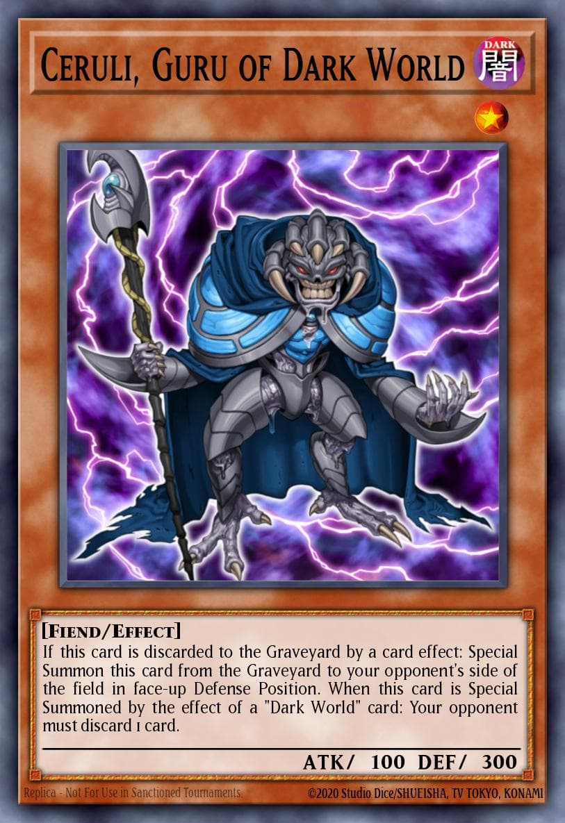 Ceruli, Guru of Dark World Gates of the Underworld Structure Deck card