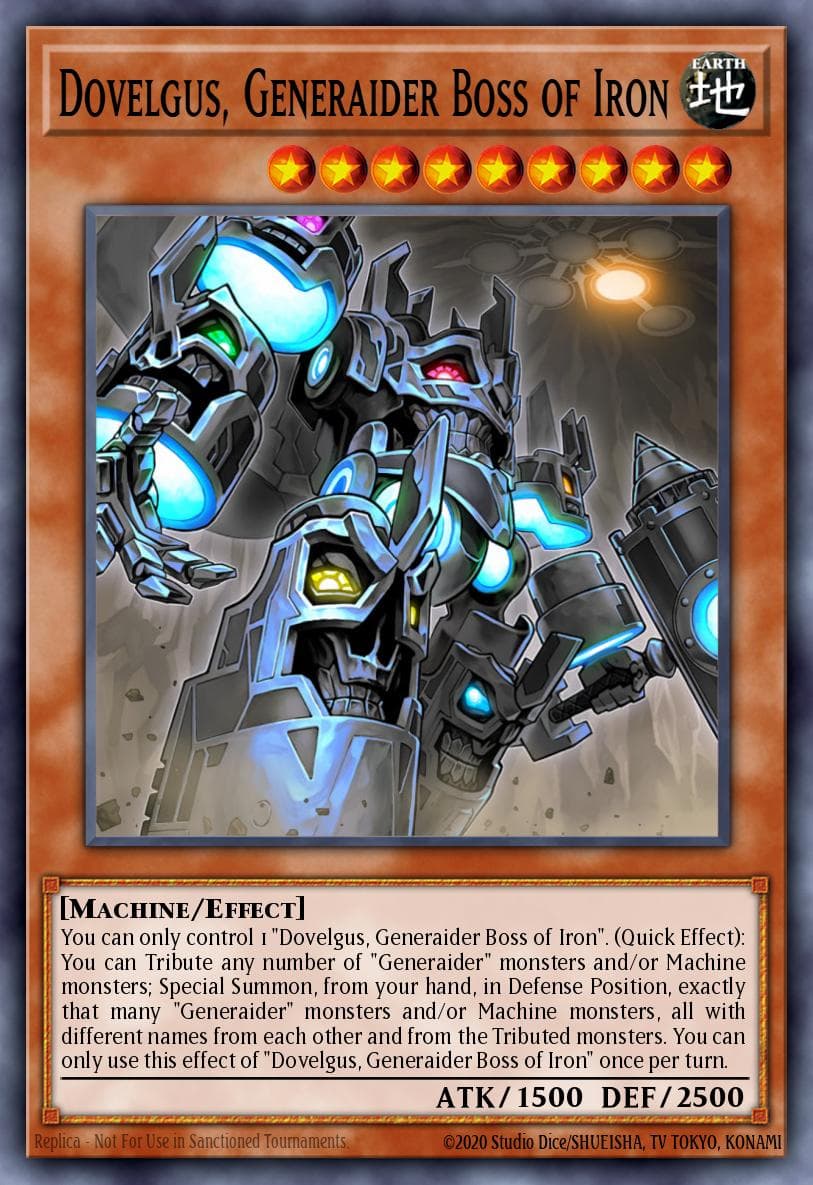 Dovelgus, Generaider Boss of Iron Mystic Fighters card
