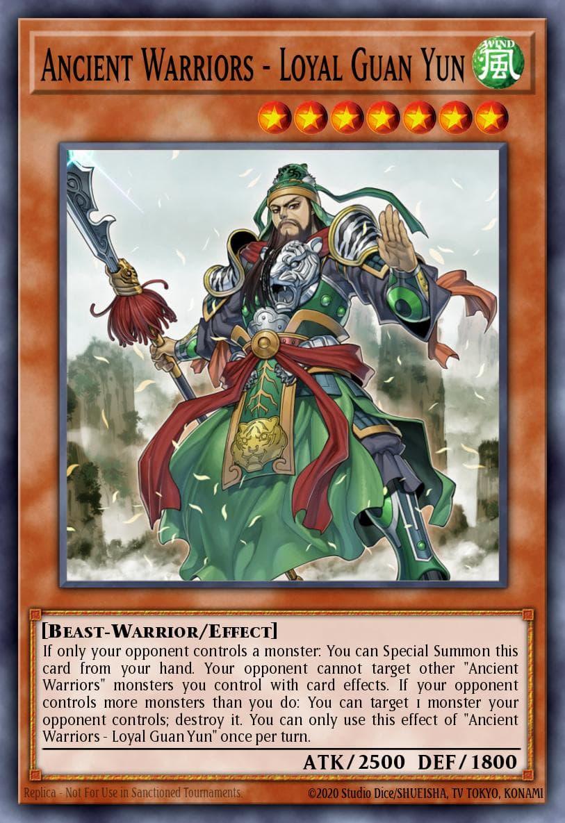 Ancient Warriors - Loyal Guan Yun Ignition Assault Special Edition card