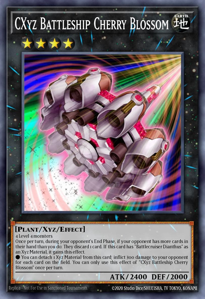 CXyz Battleship Cherry Blossom Number Hunters card