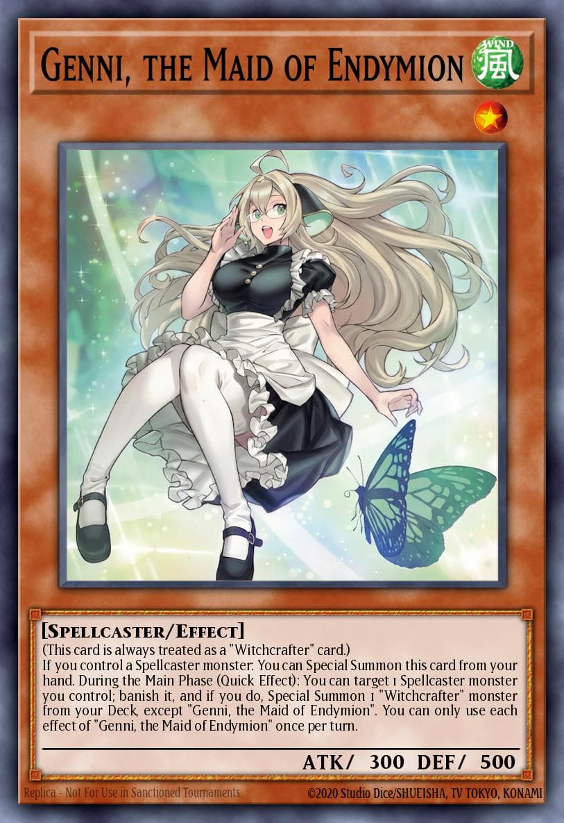 恩底弥翁的侍女 杰妮 遊戲王 card