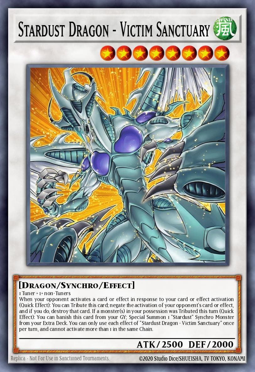 星尘龙－牺牲者圣域 遊戲王 card