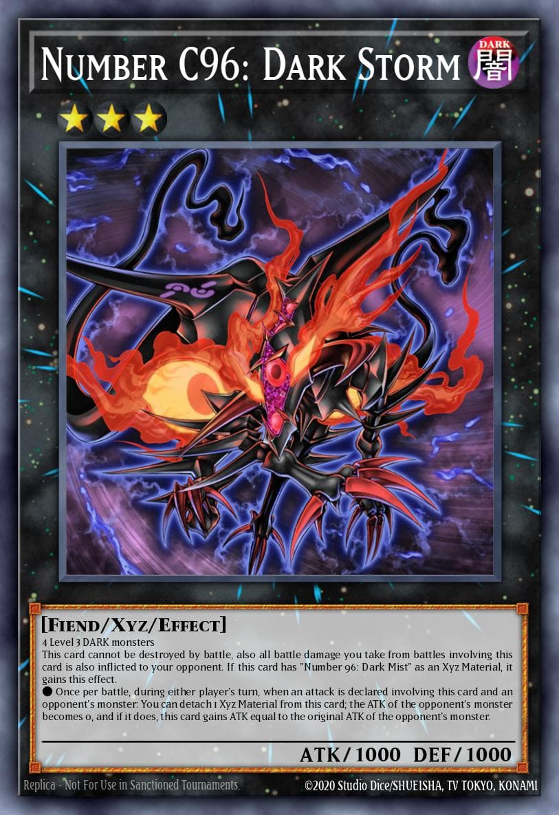 Number C96: Dark Storm Shadow Specters: Special Edition card