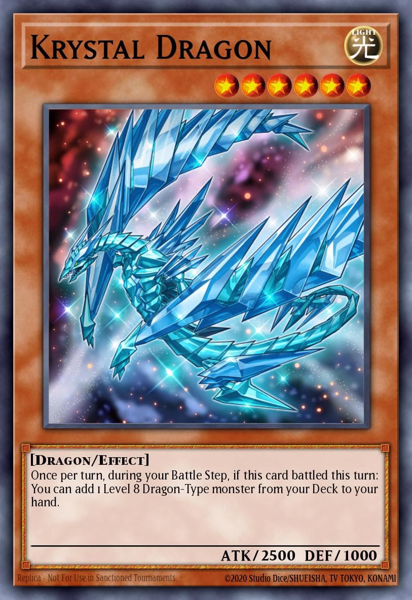 Krystal Dragon Yu-Gi-Oh! The Dark Side of Dimensions Movie Pack: Gold Edition card