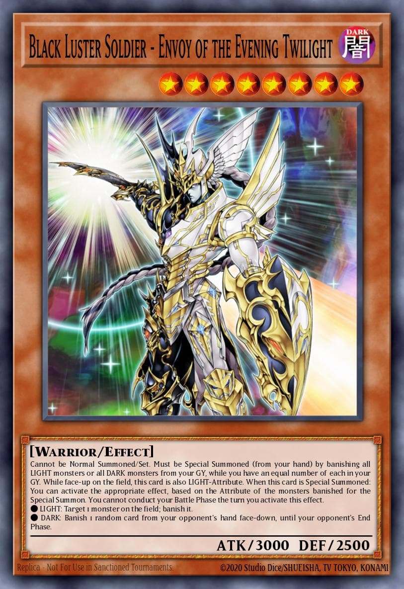 Black Luster Soldier - Envoy of the Evening Twilight Weekly Shonen Jump September 2013 membership promotional card card