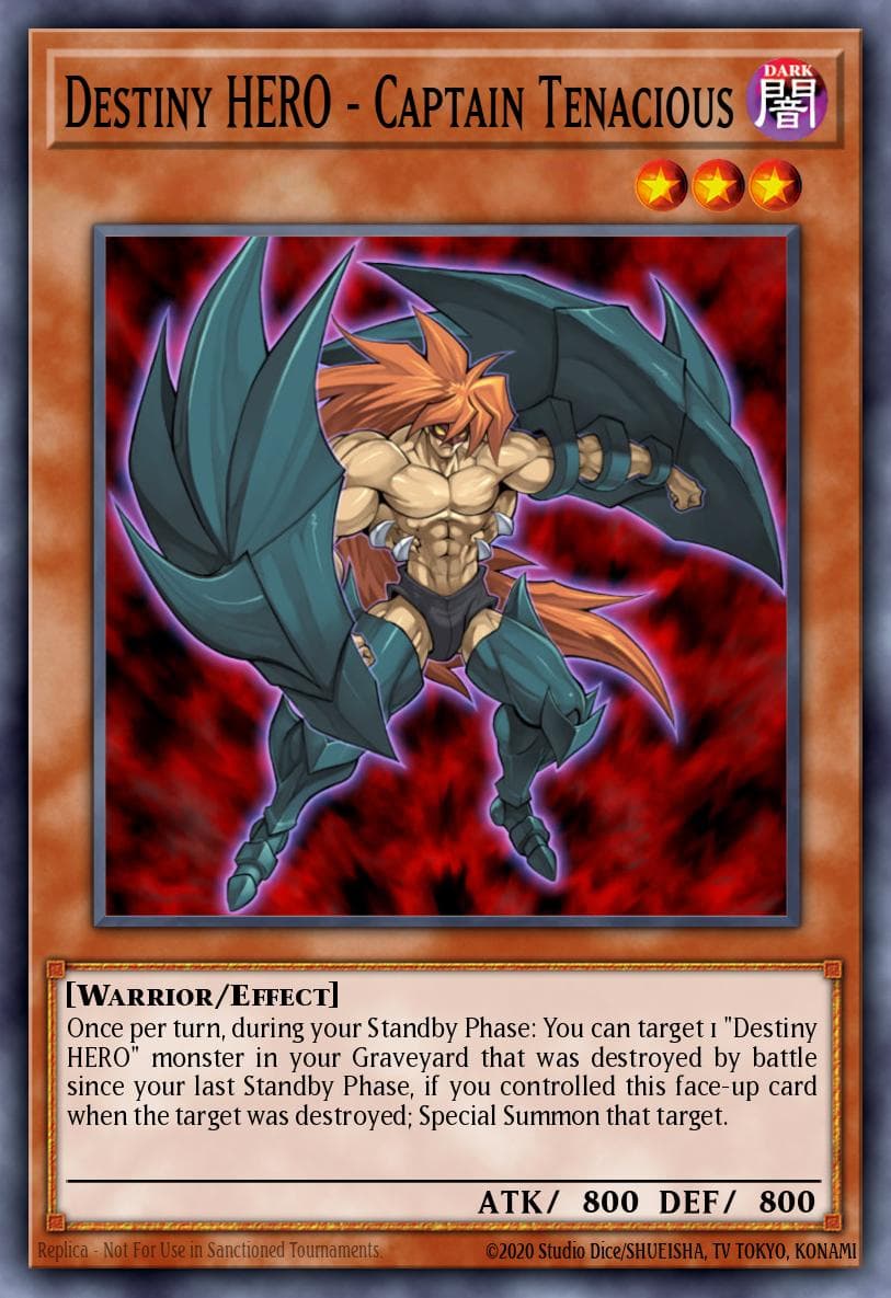 Destiny HERO - Captain Tenacious Dark Revelation Volume 4 card