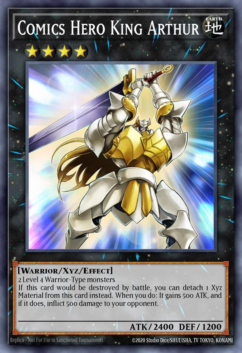Comics Hero King Arthur Number Hunters card