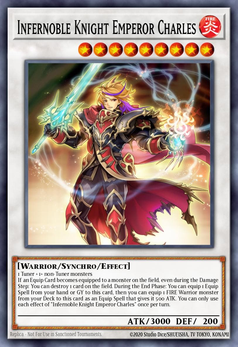 Infernoble Knight Emperor Charles OTS Tournament Pack 22 card