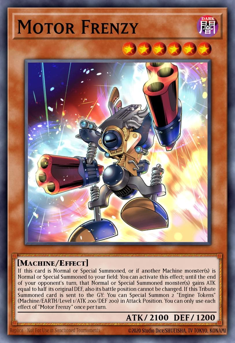 Motor Frenzy Dimension Force card