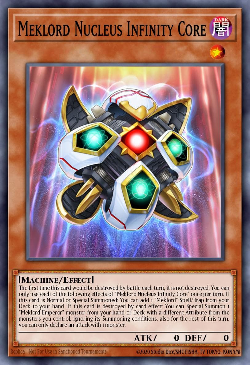 Meklord Nucleus Infinity Core Legendary Duelists: Rage of Ra card