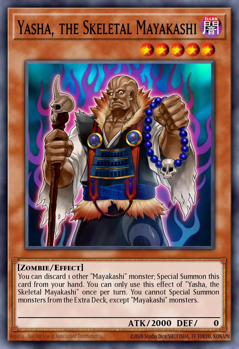 Yasha, the Skeletal Mayakashi Hidden Summoners card
