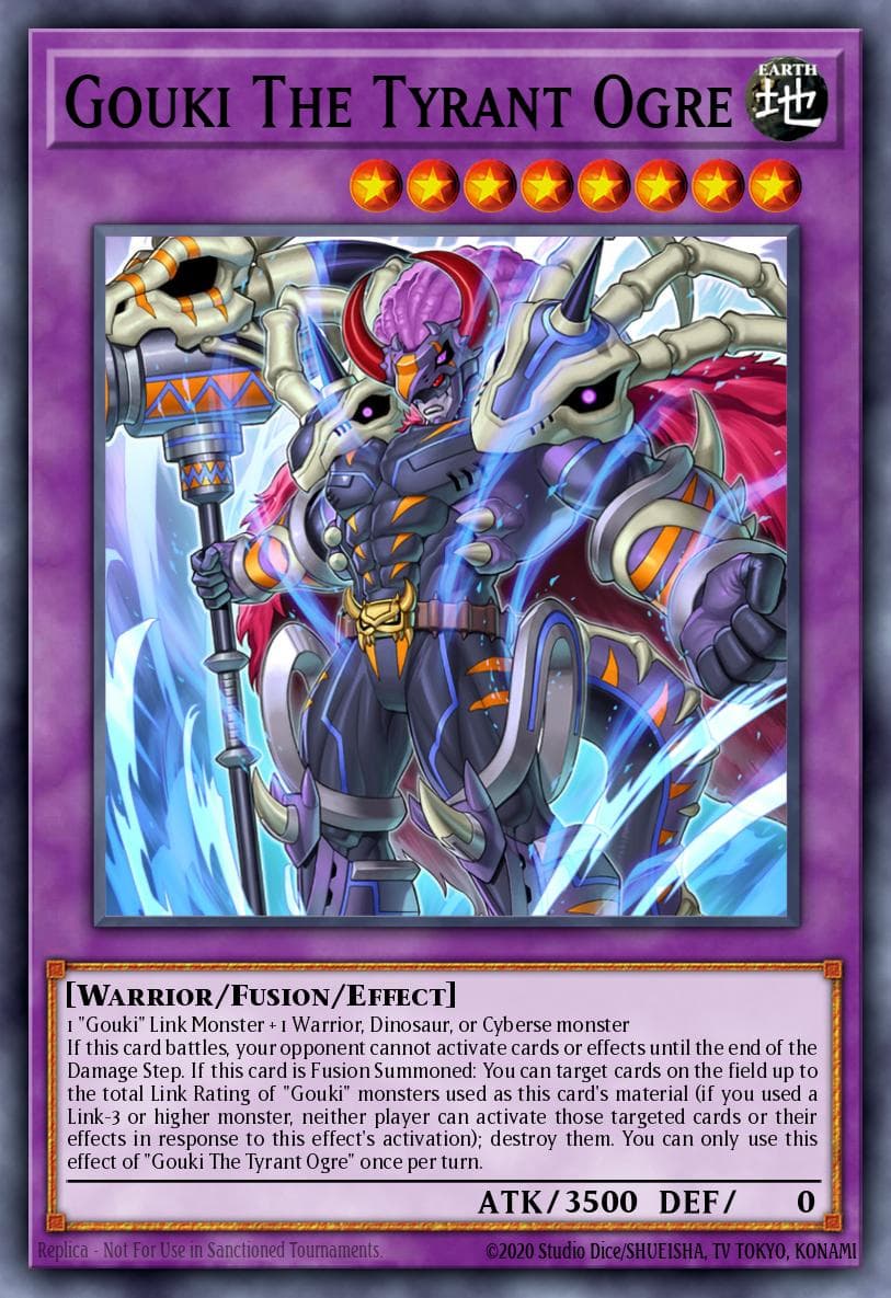 Gouki The Tyrant Ogre Doom of Dimensions card