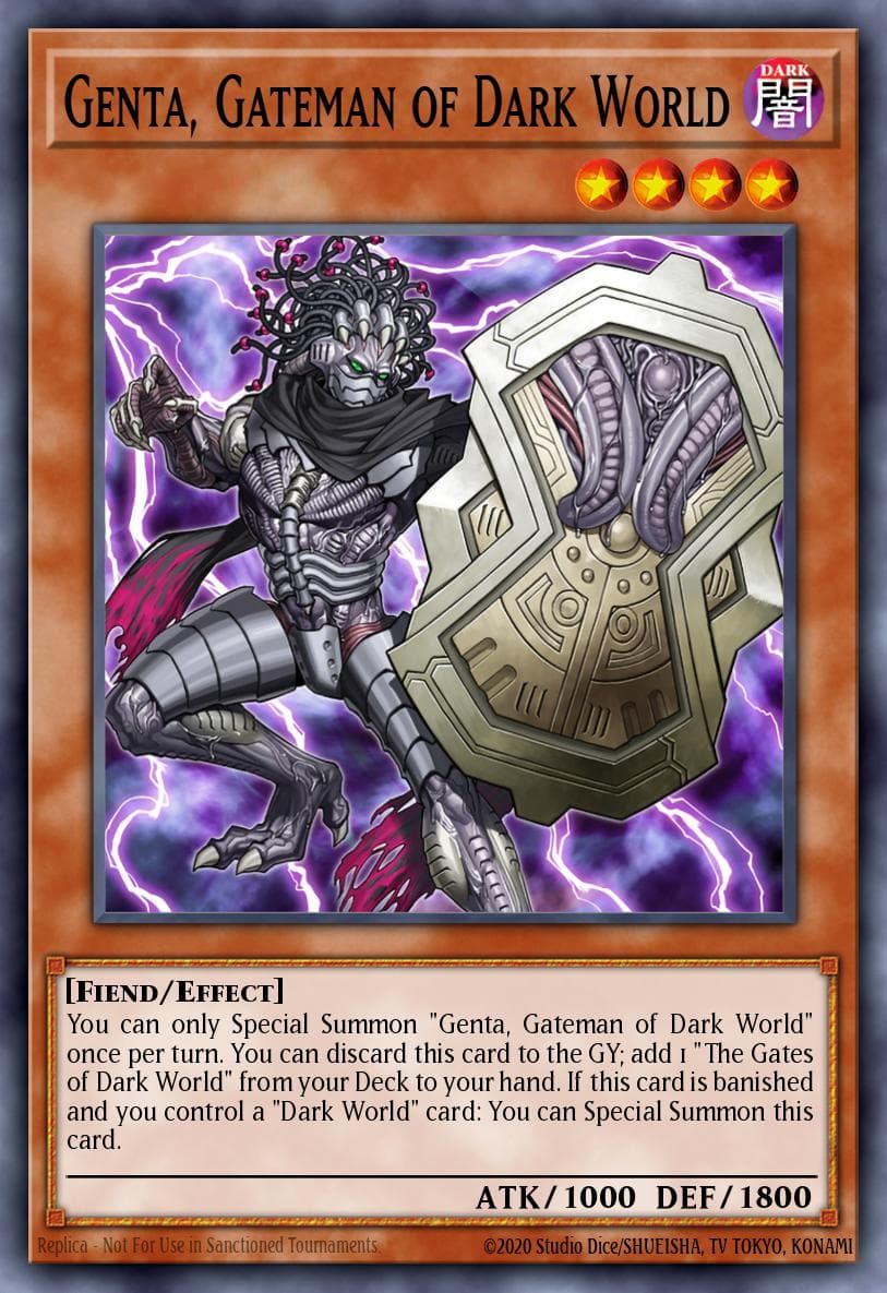Genta, Gateman of Dark World Structure Deck: Dark World card