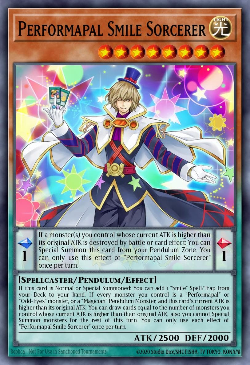 Performapal Smile Sorcerer Duel Power card