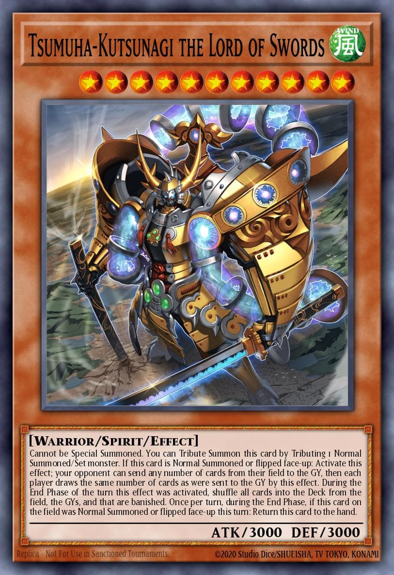 Tsumuha-Kutsunagi the Lord of Swords Cyberstorm Access card