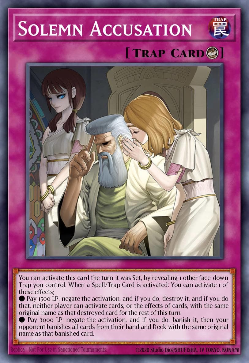 Solemn Accusation Blazing Dominion card