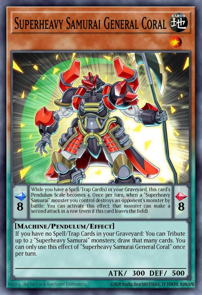 Superheavy Samurai General Coral 2016 Mega-Tin Mega Pack card