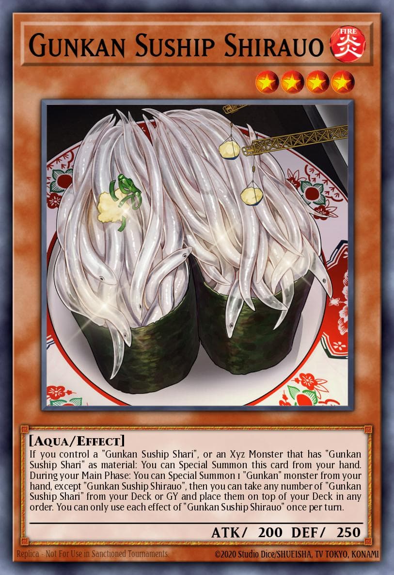 Gunkan Suship Shirauo Burst of Destiny card