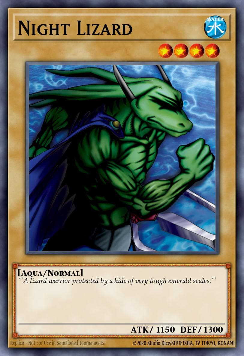 Night Lizard 游戏王 card