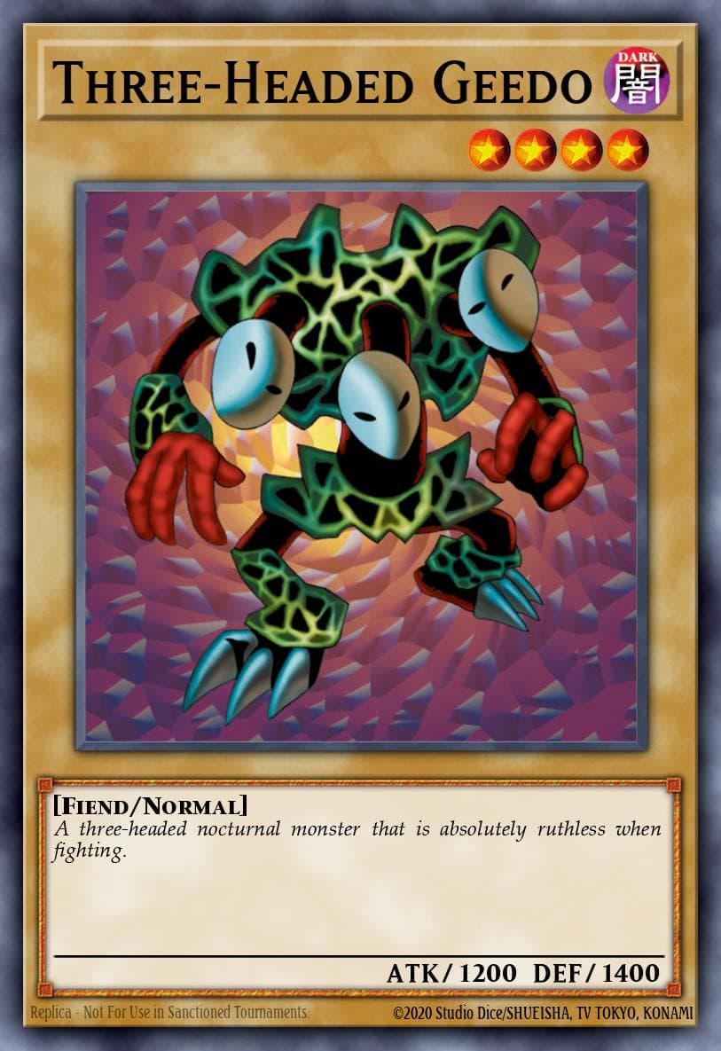 Three-Headed Geedo Pharaoh's Servant card