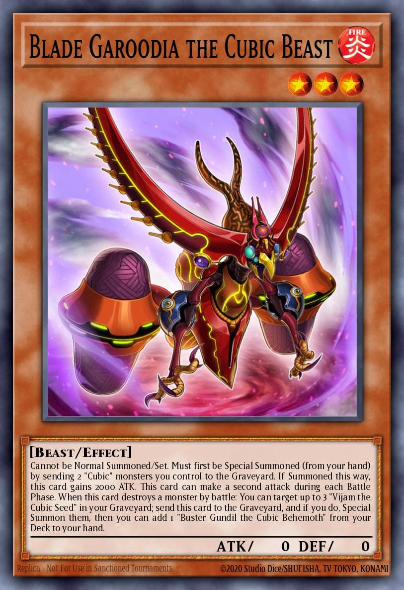 Blade Garoodia the Cubic Beast Yu-Gi-Oh! The Dark Side of Dimensions Movie Pack: Gold Edition card