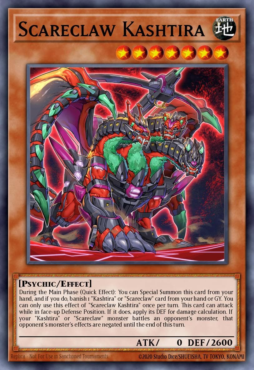 Scareclaw Kashtira 25th Anniversary Tin: Dueling Mirrors card