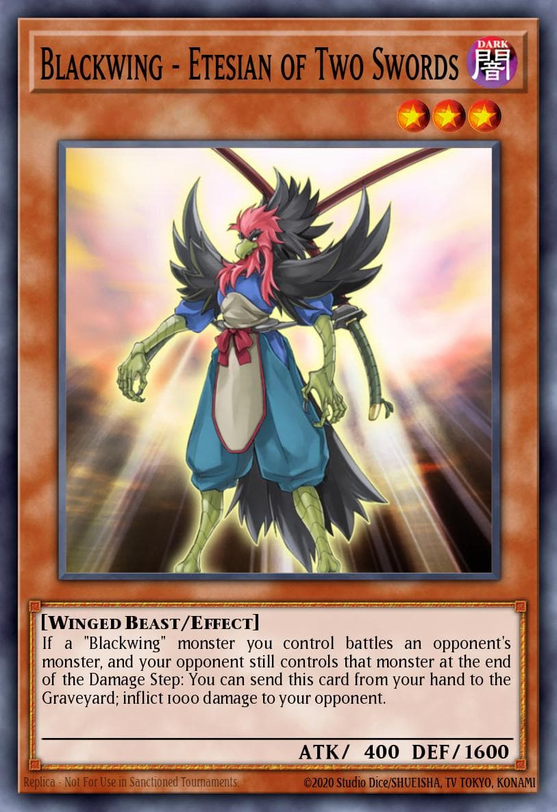 Blackwing - Etesian of Two Swords Starstrike Blast Sneak Peek Participation Card card