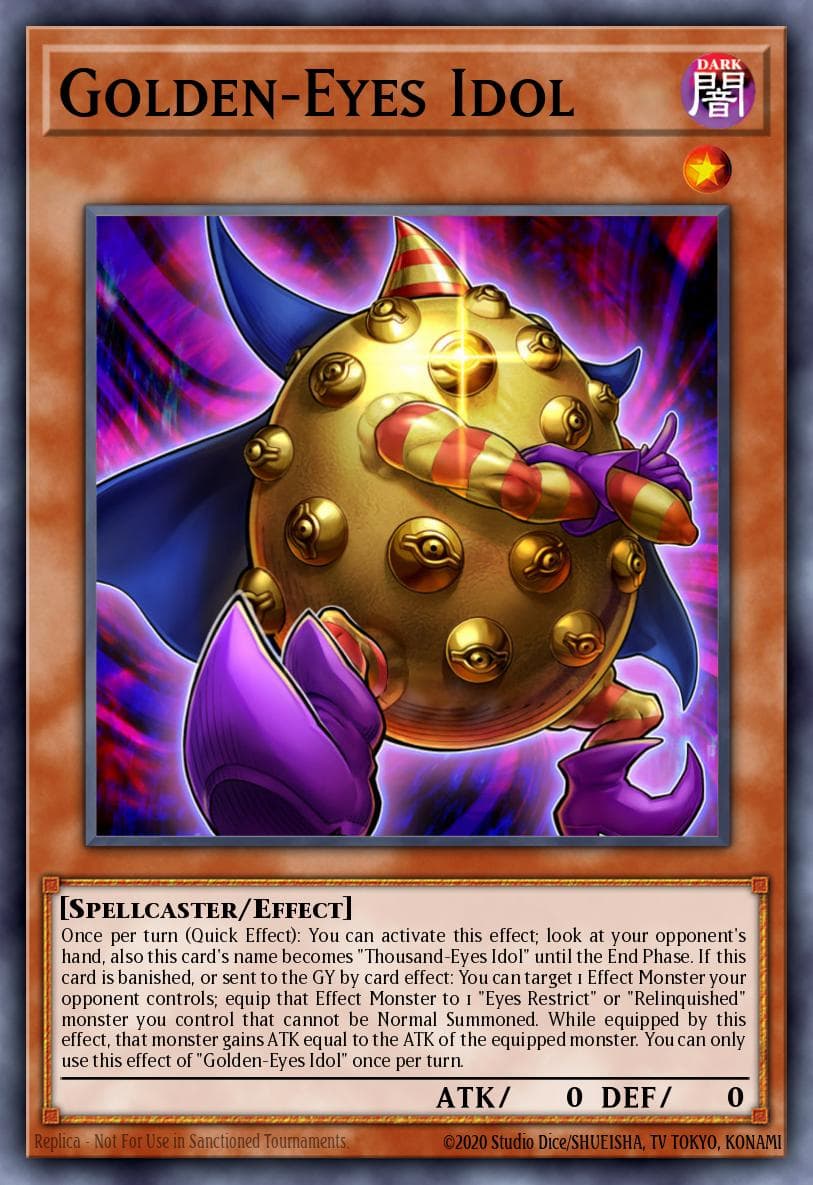 Golden-Eyes Idol King's Court card