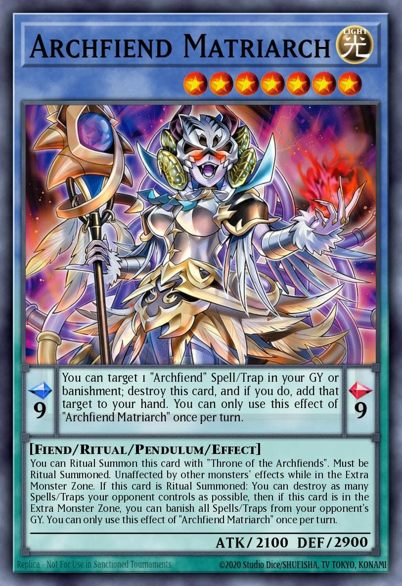 Archfiend Matriarch Blazing Dominion card