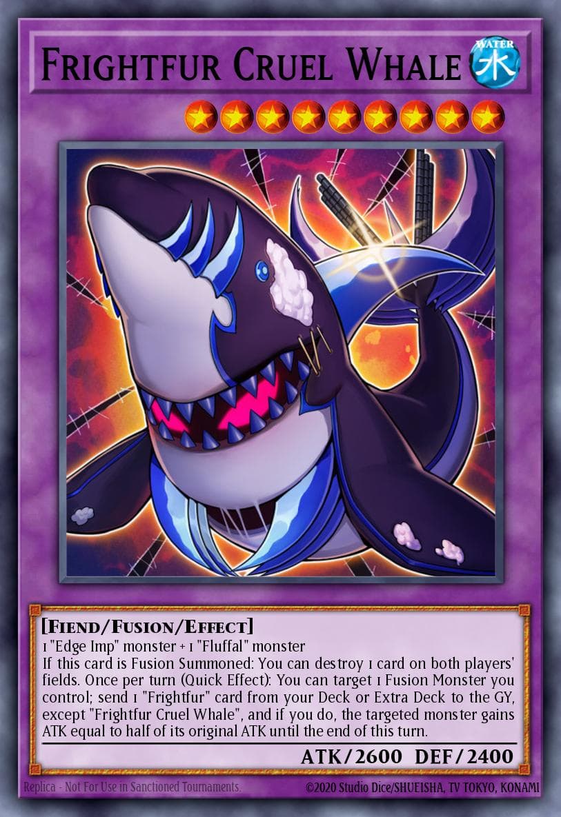 Frightfur Cruel Whale Rise of the Duelist Premiere! promotional card card